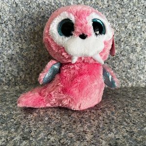 Ty Beanie Boos TUSK the Pink WALRUS 6" Beanbag Plush Toy w/ Glitter Eyes